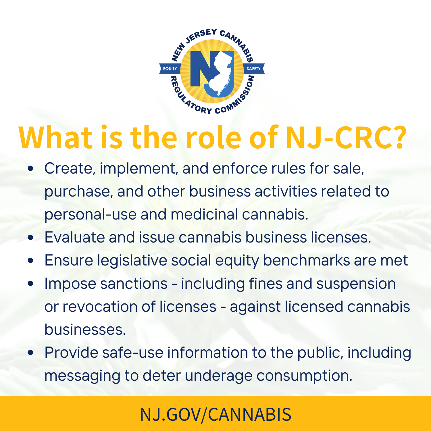 The role of the NJ-CRC